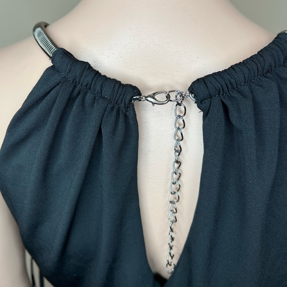CITY CHIC Pleated Ombre Maxi Dress black/grey - Picture 6 of 12